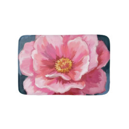 Pfingstrose-Blumen-Wasserfarbe-Floral Badematte