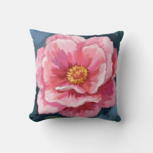 Pfingstrose-Blumen-Wasserfarbe-Floral Kissen