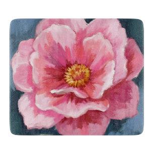 Pfingstrose-Blumen-Wasserfarbe-Floral Schneidebrett