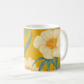 Pfingstrose Claire de Lune Vintage Kaffeetasse (VorderseiteRechts)