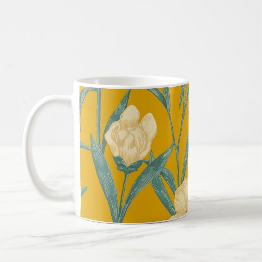 Pfingstrose Claire de Lune Vintage Kaffeetasse (Links)