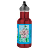 Pfingstrose edelstahlflasche (Rechts)