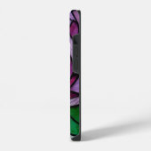 Pfingstrose gefärbt  iPhone hülle (Linke Seite)