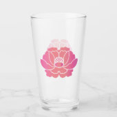 Pfingstrose Glas (Vorderseite)
