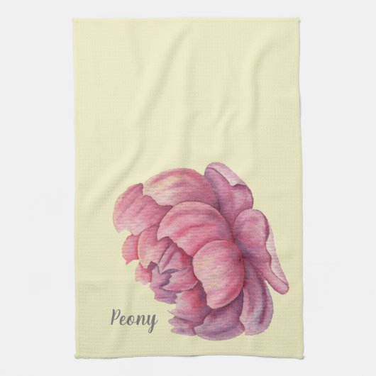 Pfingstrose große Blüte Geschirrtuch (Vertikal)