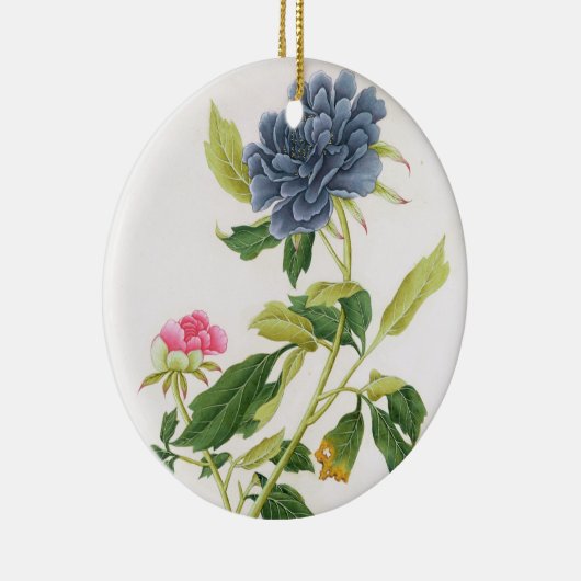 Pfingstrose Keramikornament (Rechts)