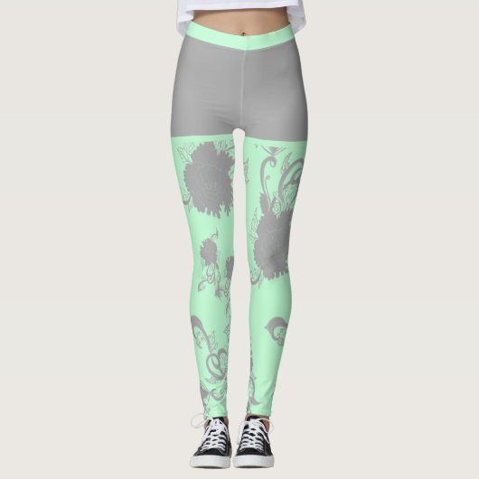 Pfingstrose Leggings (Vorderseite)
