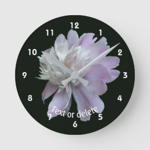 Pfingstrose Personalisiert Runde Wanduhr