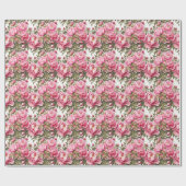 Pfingstrose Pink  Geschenkpapier (Flach)