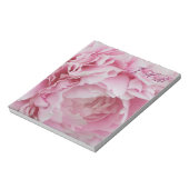 Pfingstrose Pink Notizblock (Rotiert)