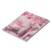 Pfingstrose Pink Notizblock (Rotiert)
