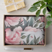 Pfingstrose Pink  Seidenpapier (Geschenk)