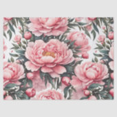 Pfingstrose Pink  Seidenpapier (Vorderseite)