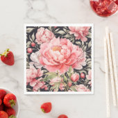 Pfingstrose Pink  Serviette (Beispiel)
