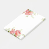 Pfingstrose Post-it Klebezettel (angewinkelt)