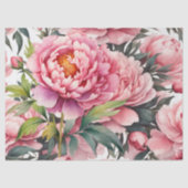 Pfingstrose Rosa  Seidenpapier (Vorderseite)