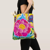 Pfingstrose und Schmetterlinge Tasche (Von Nahem)