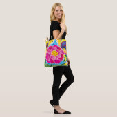 Pfingstrose und Schmetterlinge Tasche (Am Model)