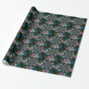 Pfingstrose weiße Pfingstrose florale Wasserfarbe Geschenkpapier