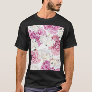 Pfingstrose Weiße Tulpe Vintage T-Shirt