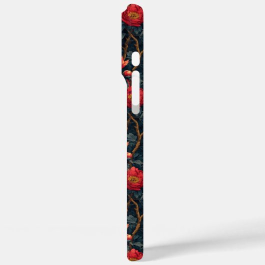 Pfingstrosen benutzerdefinierter Name Iphone Hülle (Rückseite / Links)