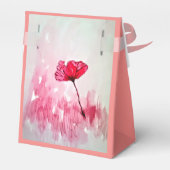 Pfingstrosen-Blumen-Bevorzugung Geschenkschachtel (Rückseite)