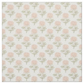 Pfingstrosen-Blumen-Blockdruck Vintage Cottage Sof Stoff (Muster)