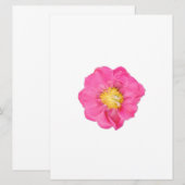 Pfingstrosen-Blumen-Botanik-Kunstkarten Einladung (Vorne/Hinten)