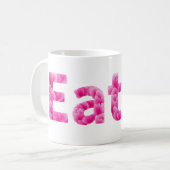 Pfingstrosen-Blumen-Esser Kaffeetasse (Vorderseite Links)