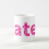 Pfingstrosen-Blumen-Esser Kaffeetasse (Mittel)