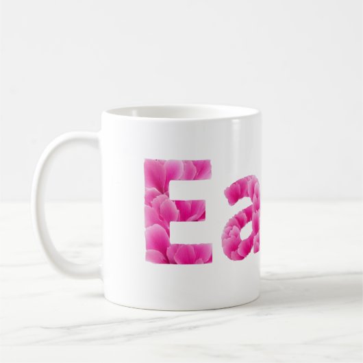 Pfingstrosen-Blumen-Esser Kaffeetasse (Links)