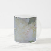 Pfingstrosen-Blumen-Liebe bedeckt mattierte Mattglastasse (VorderseiteRechts)