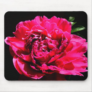Pfingstrosen-Blumen-Mausunterlage Mousepad