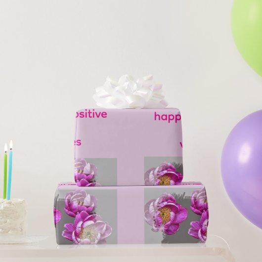 Pfingstrosen-Blumen-Tasse Geschenkpapier (Partygeschenke)