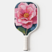 Pfingstrosen-Blumen-Wasserfarbe-Floral Pickleball Schläger (Rückseite)