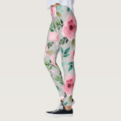 Pfingstrosen-Blumenleggings Leggings (Links)