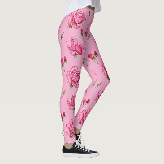 Pfingstrosen-Blumenleggings Leggings (Rechts)