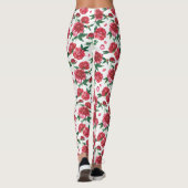 Pfingstrosen-Blumenleggings Leggings (Rückseite)