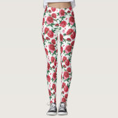 Pfingstrosen-Blumenleggings Leggings (Vorderseite)
