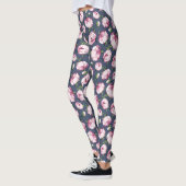 Pfingstrosen-Blumenleggings Leggings (Links)