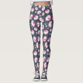 Pfingstrosen-Blumenleggings Leggings (Vorderseite)