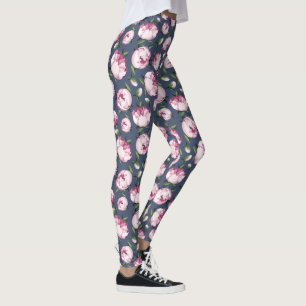 Pfingstrosen-Blumenleggings Leggings