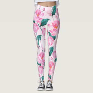 Pfingstrosen-Blumenleggings Leggings
