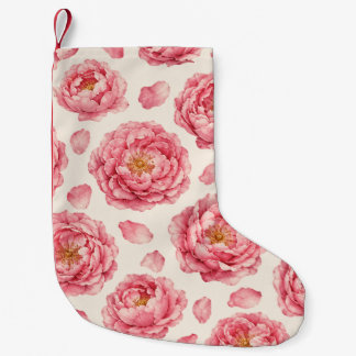 Pfingstrosen-Blumenmuster Kleiner Weihnachtsstrumpf