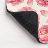 Pfingstrosen-Blumenmuster Mousepad (Ecke)