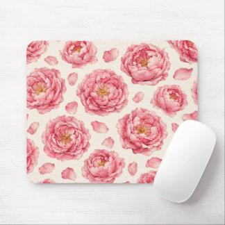 Pfingstrosen-Blumenmuster Mousepad