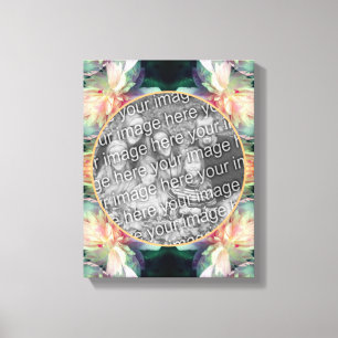 Pfingstrosen-Blumenrahmen - Erstellen Sie Ihr eige Leinwanddruck