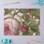 Pfingstrosen Botanisches Blumendesign Seidenpapier (Basteln)