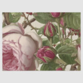 Pfingstrosen Botanisches Blumendesign Seidenpapier (Vorderseite)