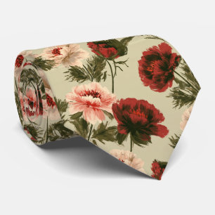 Pfingstrosen Florale Braut Vater Sommer Hochzeit Krawatte